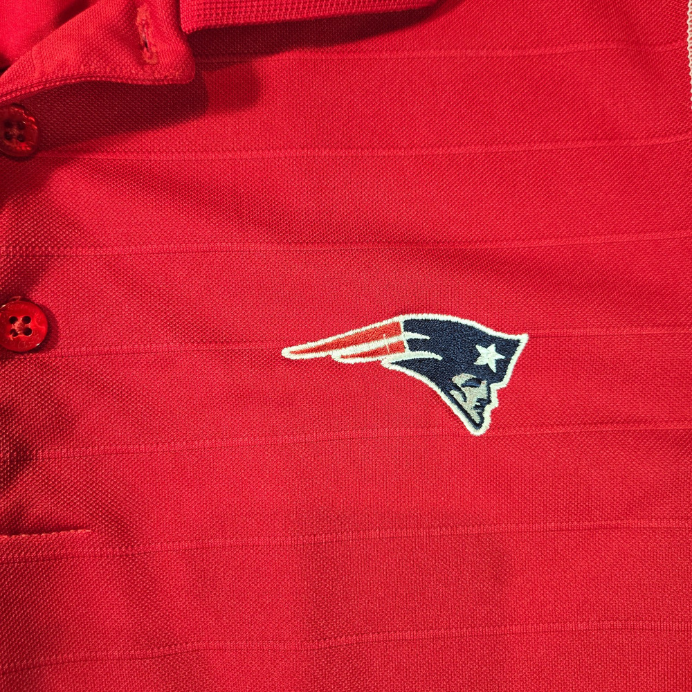 New England Patriots Polo Men’s Small Red Antigua NFL Football Shirt Team Sports - Picture 2 of 6